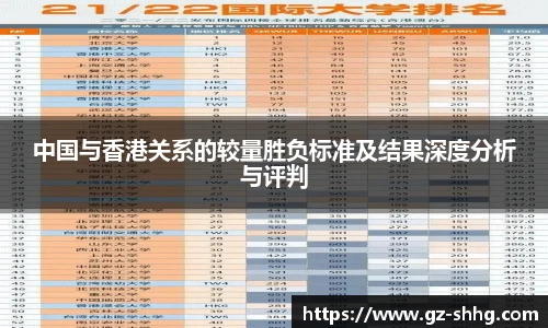 中国与香港关系的较量胜负标准及结果深度分析与评判